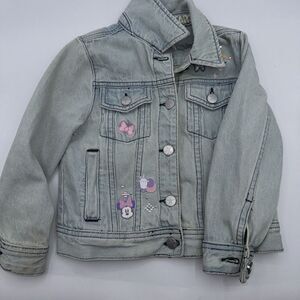 NWOT GIRLS DISNEY STORE SZ 4 T DENIM JACKET MINNIE‎ MOUSE
